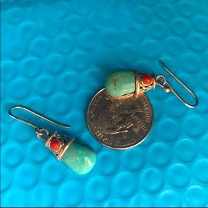 Turquoise sterling earrings